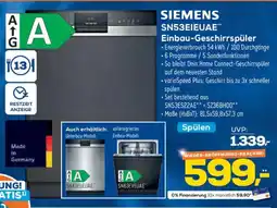 Euronics XXL SIEMENS SN53EIEUAE Einbau-Geschirrspüler Angebot