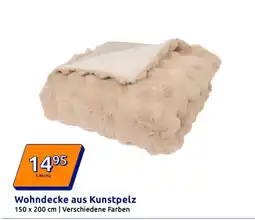 Action Wohndecke aus kunstpelz Angebot
