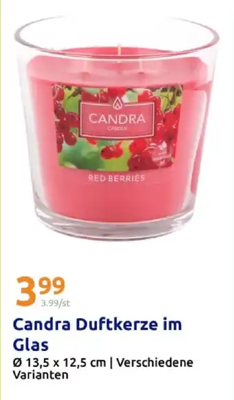 Action Candra duftkerze im glas Angebot