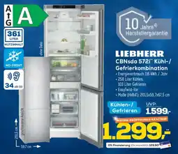 Euronics XXL LIEBHERR CBNsda 572i Kühl-/ Gefrierkombination Angebot