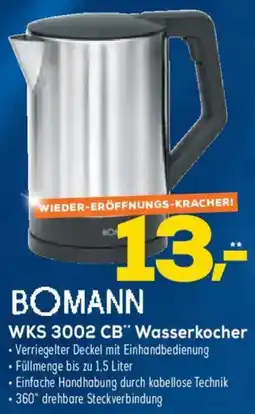 Euronics XXL BOMANN WKS 3002 CB Wasserkocher Angebot