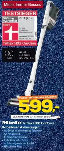 Euronics XXL Miele Triflex HX2 CarCare Kabelloser Akkusauger Angebot