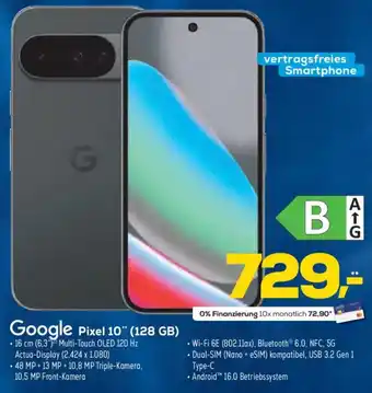 Euronics XXL Google Pixel 10" (128 GB) Angebot
