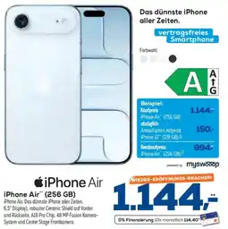 Euronics XXL Apple iPhone Air" (256 GB) Angebot