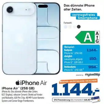 Euronics XXL Apple iPhone Air" (256 GB) Angebot