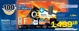 Euronics XXL PHILIPS Ambilight 770LED759/12" OLED-TV + TAB8200/10" Soundbar Angebot