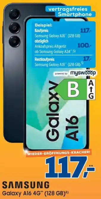 Euronics XXL Samsung Galaxy A16 4G" (128 GB)6) Angebot