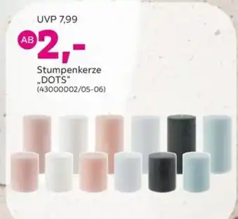 Mömax Stumpenkerze .,DOTS" Angebot