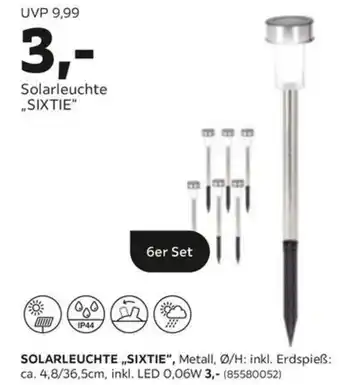 Mömax Solarleuchte „SIXTIE" 6er Set Angebot