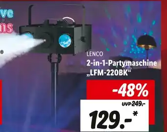 Lidl Lenco 2-in-1-partymaschine „lfm-220bk“ Angebot