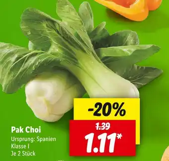 Lidl Pak choi Angebot