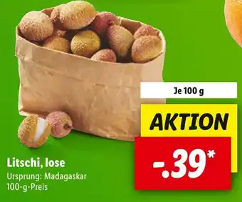 Lidl Litschi, lose Angebot