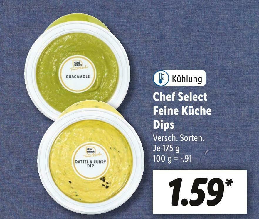 Chef select feine küche dips Angebot bei Lidl