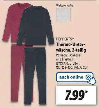 Lidl Pepperts thermo-unterwäsche Angebot