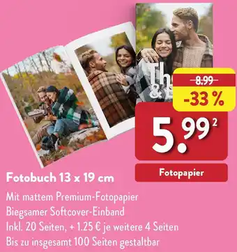 Aldi Nord Fotobuch 13 x 19 cm Angebot