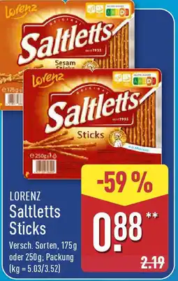 Aldi Nord LORENZ Saltletts Sticks Angebot