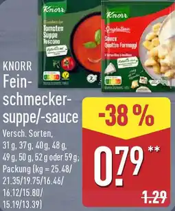 Aldi Nord KNORR Feinschmeckersuppe/-sauce Angebot