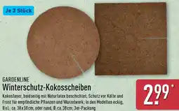 Aldi Nord GARDENLINE Winterschutz-Kokosscheiben Angebot