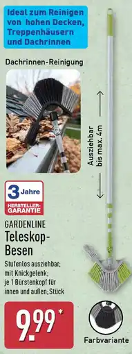 Aldi Nord GARDENLINE Teleskop Besen Angebot