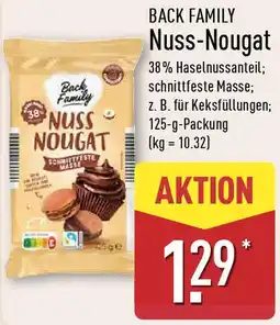 Aldi Nord BACK FAMILY Nuss-Nougat Angebot