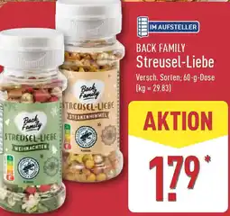 Aldi Nord BACK FAMILY Streusel-Liebe Angebot