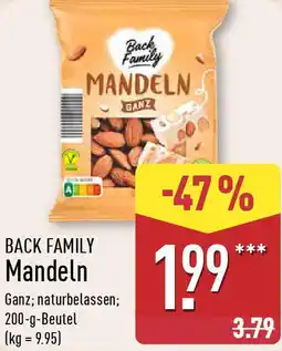 Aldi Nord BACK FAMILY Mandeln Angebot