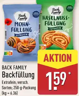 Aldi Nord BACK FAMILY Backfüllung Angebot