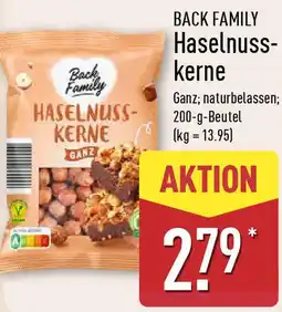 Aldi Nord BACK FAMILY Haselnusskerne Angebot