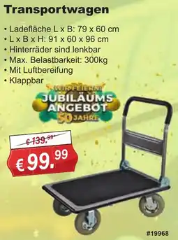 Stabilo Fachmarkt Transportwagen Angebot