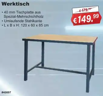 Stabilo Fachmarkt Werktisch Angebot