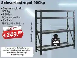Stabilo Fachmarkt Schwerlastregal 900kg Angebot