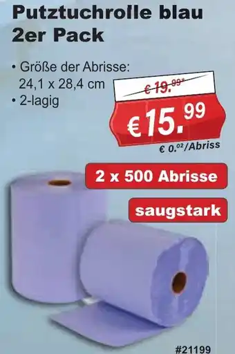 Stabilo Fachmarkt Putztuchrolle blau 2er Pack Angebot
