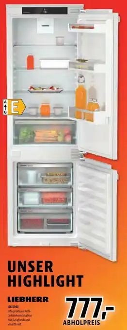 Wiethoff LIEBHERR ICE 5103 Integrierbare Kühl Gefrierkombination Angebot