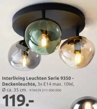 Möbel Turflon Interliving Leuchten Serie 9350 - Deckenleuchte Angebot