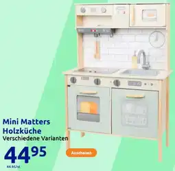Action Mini Matters Holzküche Angebot