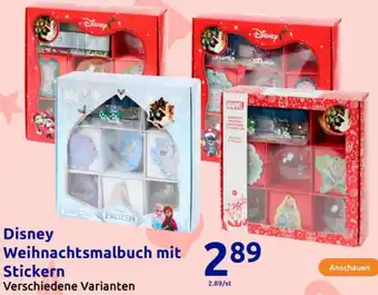 Action Disney Weihnachtsmalbuch mit Stickern Angebot