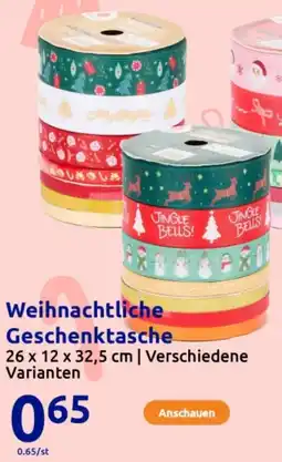 Action Weihnachtliche Geschenktasche Angebot