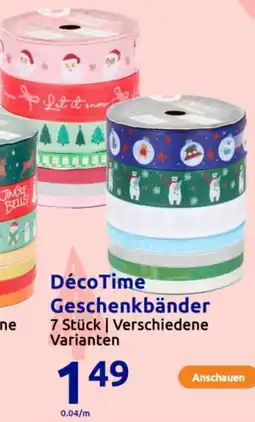 Action Déco Time Geschenkbänder Angebot