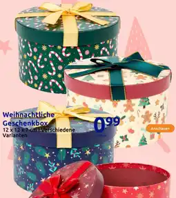 Action Weihnachtliche Geschenkbox Angebot