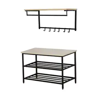 Netto Marken-Discount HOMCOM Wandgarderobe Spanplatte, Stahl Angebot