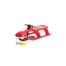Netto Marken-Discount Kinderschlitten Bullet Control rot, Kunststoff, lenkbar, Kufe, Lenkrad mit Hupe Angebot