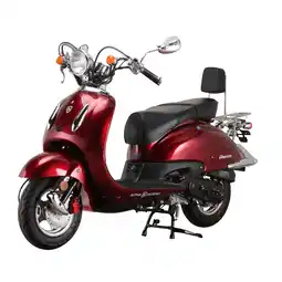 Netto Marken-Discount Alpha Motors Motorroller Retro Firenze 125 ccm 85 km/h EURO 5 weinrot Angebot