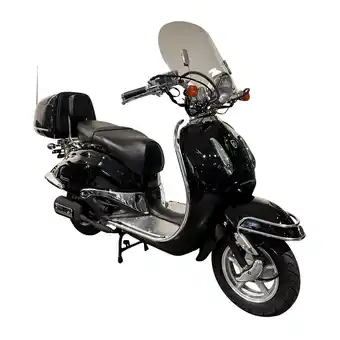 Netto Marken-Discount Alpha Motors Mofaroller Retro Firenze Limited 50 ccm 25 km/h EURO 5 schwarz Angebot