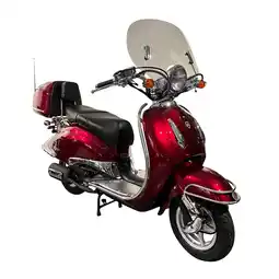 Netto Marken-Discount Alpha Motors Motorroller Retro Firenze Limited 50 ccm 45 km/h EURO 5 weinrot Angebot