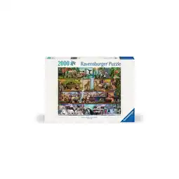 Netto Marken-Discount Ravensburger Spiel Erwachsenenpuzzle 2000 Teile - Big Animal World Angebot