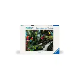 Netto Marken-Discount Ravensburger Spiel Erwachsenenpuzzle 2000 Teile - Bunte Papageien im Dschungel Angebot