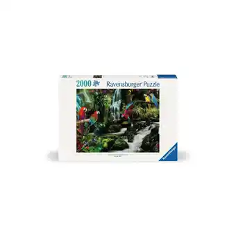 Netto Marken-Discount Ravensburger Spiel Erwachsenenpuzzle 2000 Teile - Bunte Papageien im Dschungel Angebot