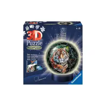 Netto Marken-Discount Ravensburger Spiel 3D Puzzle-Ball Raubkatzen Angebot