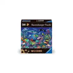 Netto Marken-Discount Ravensburger Spiel WOODEN Puzzle - Unten im Meer - Holzpuzzle für Erwachsene mit 500 Teilen Angebot