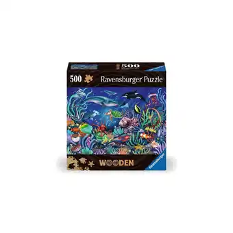 Netto Marken-Discount Ravensburger Spiel WOODEN Puzzle - Unten im Meer - Holzpuzzle für Erwachsene mit 500 Teilen Angebot